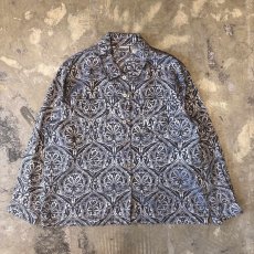 画像1: ALL OVER SILVER MIX PATTERN JACKET / Mens L (1)