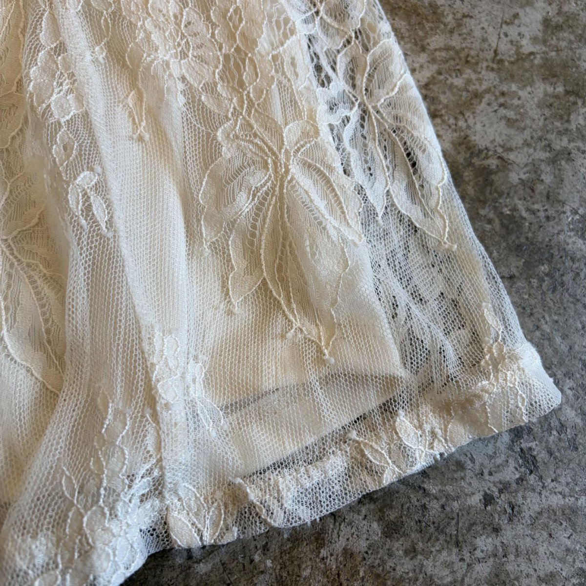 画像5: FLORAL PATTERN DESIGN LACE SKIRT / W26~W38 (5)