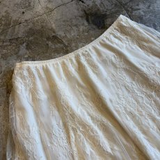 画像3: FLORAL PATTERN DESIGN LACE SKIRT / W26~W38 (3)