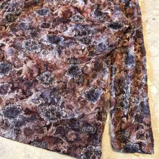 画像6: FLORAL GRAPHIC PATTERN WASHER DESIGN HI-NECK L/S TOPS / Mens L (6)