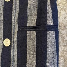 画像6: ALL OVER STRIPE PATTERN DOUBLE DESIGN TAYLOR JACKET / Ladies M(4) / MADE IN USA (6)