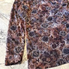 画像5: FLORAL GRAPHIC PATTERN WASHER DESIGN HI-NECK L/S TOPS / Mens L (5)
