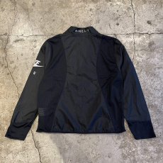 画像2: 【NIKE AIR】BLACK COLOR MESH×NYLON DOCKING DESIGN ZIP UP TOPS / Ladies M  (2)