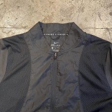 画像8: 【NIKE AIR】BLACK COLOR MESH×NYLON DOCKING DESIGN ZIP UP TOPS / Ladies M  (8)
