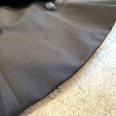 画像11: BLACK COLOR SLEEVE SHEER DESIGN SHORT DOUBLE JACKET / Ladies M / MADE IN USA (11)