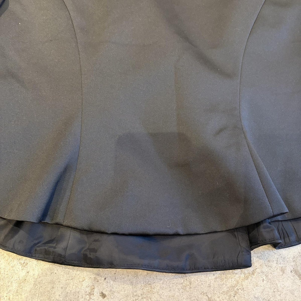 画像10: BLACK COLOR SLEEVE SHEER DESIGN SHORT DOUBLE JACKET / Ladies M / MADE IN USA (10)