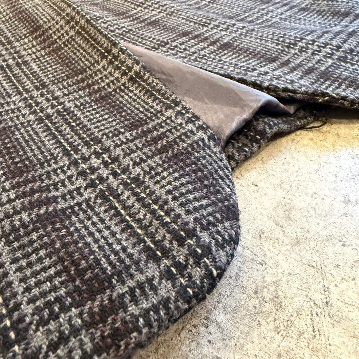 画像11: ALL OVER CHECK PATTERN TAILORED JACKET / Ladies L (11)