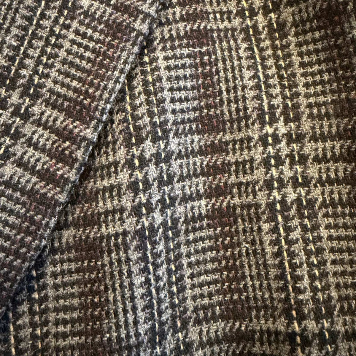 画像6: ALL OVER CHECK PATTERN TAILORED JACKET / Ladies L (6)