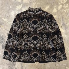 画像2: BEADS&EMBROIDERY DECORATIVE SILK JACKET / Mens L (2)