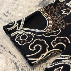 画像7: BEADS&EMBROIDERY DECORATIVE SILK JACKET / Mens L (7)