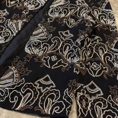 画像6: BEADS&EMBROIDERY DECORATIVE SILK JACKET / Mens L (6)