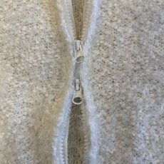 画像10: ALL OVER SHAGGY PATTERN DOUBLE ZIP DESIGN KNIT L/S TOPS /  Ladies M(L) (10)
