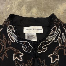 画像10: BEADS&EMBROIDERY DECORATIVE SILK JACKET / Mens L (10)