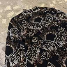 画像9: BEADS&EMBROIDERY DECORATIVE SILK JACKET / Mens L (9)