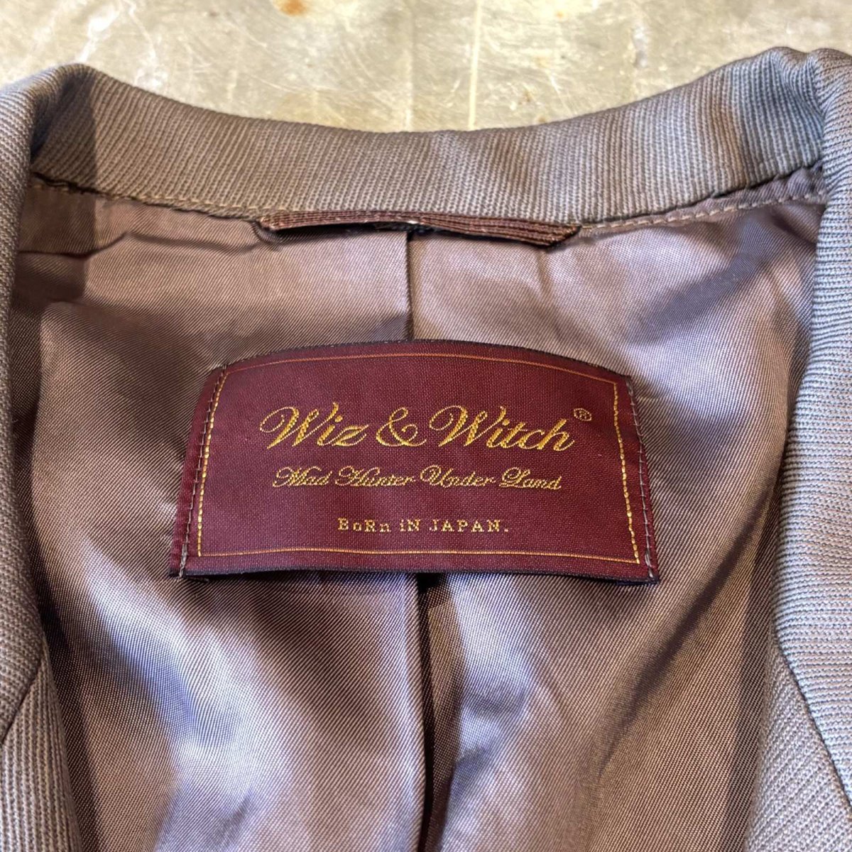 画像11: 【Wiz&Witch】"TRANSFORM" WRAP TAYLOR JACKET / BROWN / OS (11)