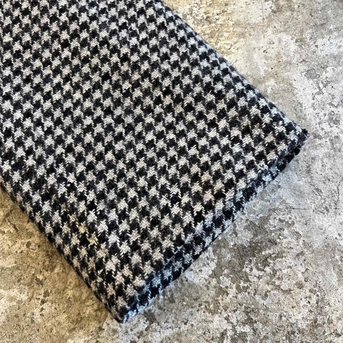画像7: HOUNDSTOOTH PATTERN 3 POCKET LANA WOOL TAILORED JACKET / Ladies L(48) / MADE IN ITALY (7)