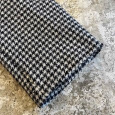 画像7: HOUNDSTOOTH PATTERN 3 POCKET LANA WOOL TAILORED JACKET / Ladies L(48) / MADE IN ITALY (7)