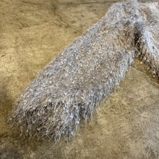 画像6: LIGHT GREY COLOR DESIGN SHAGGY DESIGN CARDIGAN / Ladies L (6)