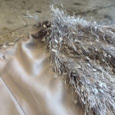 画像9: LIGHT GREY COLOR DESIGN SHAGGY DESIGN CARDIGAN / Ladies L (9)