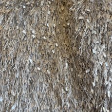 画像8: LIGHT GREY COLOR DESIGN SHAGGY DESIGN CARDIGAN / Ladies L (8)