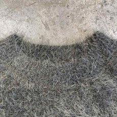 画像9: KHAKI COLOR DESIGN SHAGGY KNIT L/S TOPS / Ladies M(S) (9)