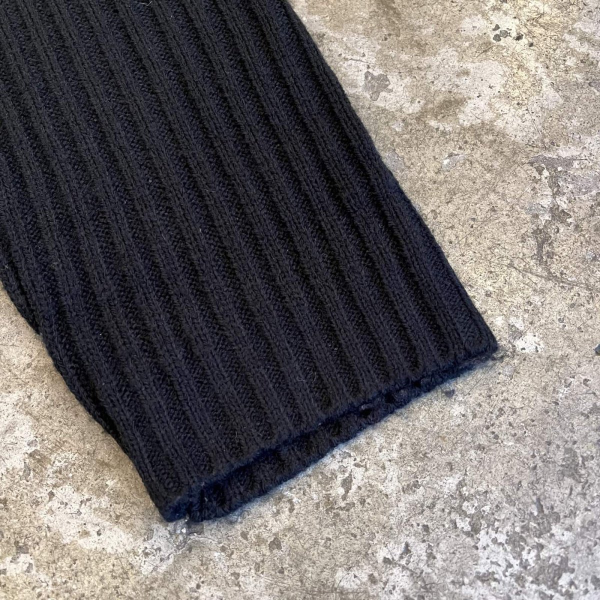 画像6: RIB×WOOL BACK MINI BAG WEAR DESIGN ZIP UP KNIT L/S TOPS / Ladies M (6)