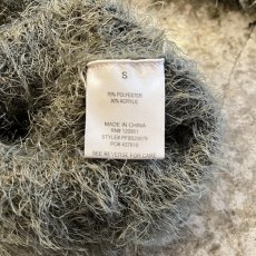 画像11: KHAKI COLOR DESIGN SHAGGY KNIT L/S TOPS / Ladies M(S) (11)