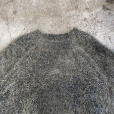 画像8: KHAKI COLOR DESIGN SHAGGY KNIT L/S TOPS / Ladies M(S) (8)