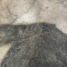 画像10: KHAKI COLOR DESIGN SHAGGY KNIT L/S TOPS / Ladies M(S) (10)