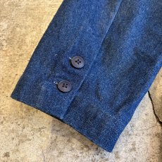 画像9: 1 BUTTON DESIGN TAILORED DENIM JACKET / Ladies M / MADE IN USA (9)