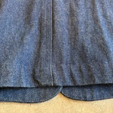 画像10: 1 BUTTON DESIGN TAILORED DENIM JACKET / Ladies M / MADE IN USA (10)