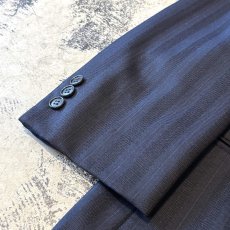 画像7: STRIPE PATTERN DOUBLE BREASTED TAILORED JACKET / Mens L (7)