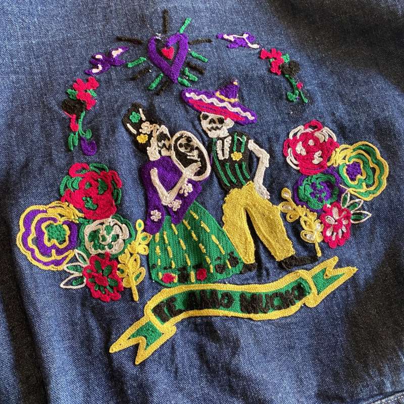 最高の品質 【値下げします】メキシコ製 刺繍 デニムジャケット