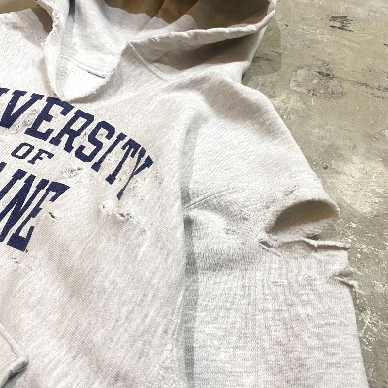 Reverse Weave☆退色☆bone  Boro sweat