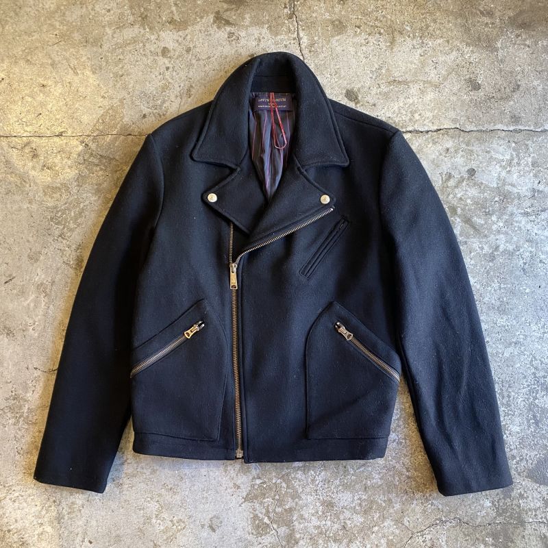 【LEVI'S】BLACK COLOR WOOL DESIGN RIDERS JACKET / Ladies M