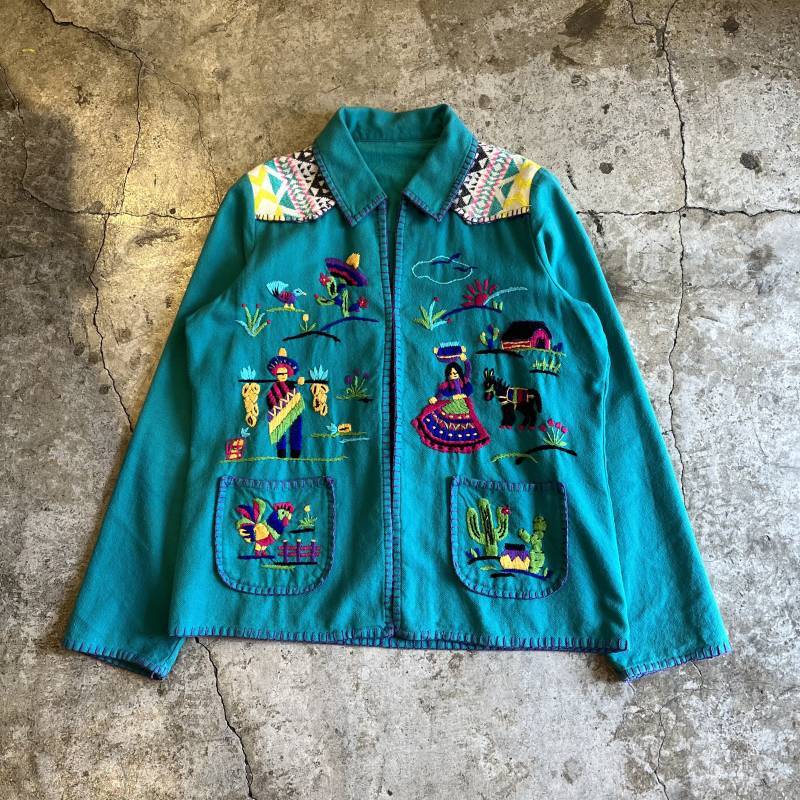 FRONT EMBROIDERY DESIGN COLOR JACKET / Ladies M【UNDERLAND ONLINE STORE ...