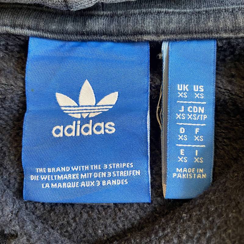 adidas】CRASH DAMAGE DESIGN SWEAT HOODIE Ladies XS(M)【UNDERLAND ONLINE  STORE BRAND ITEMS】