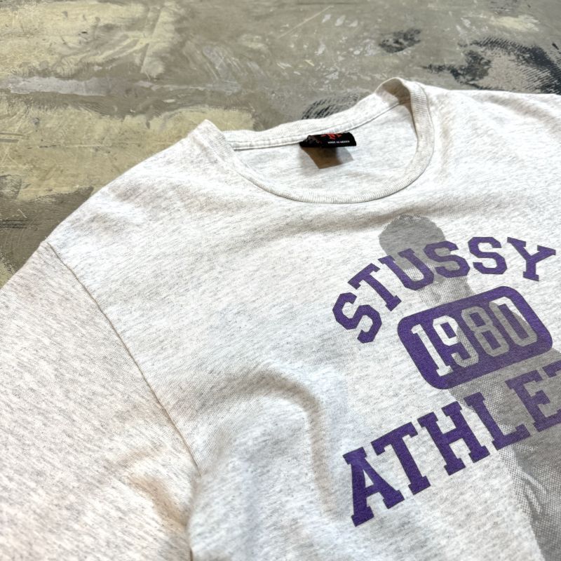 希少】stussy ステューシー☆ビッグ刺繍ロゴ アーチロゴ