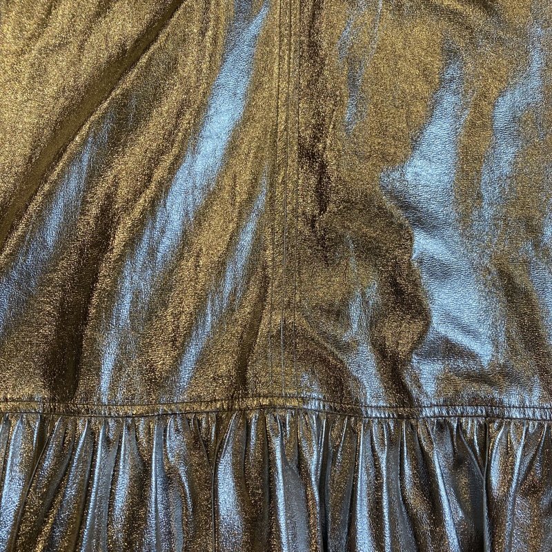 画像5: METALILIC SILVER COLOR DESIGN SKIRT / W27~W30 (5)