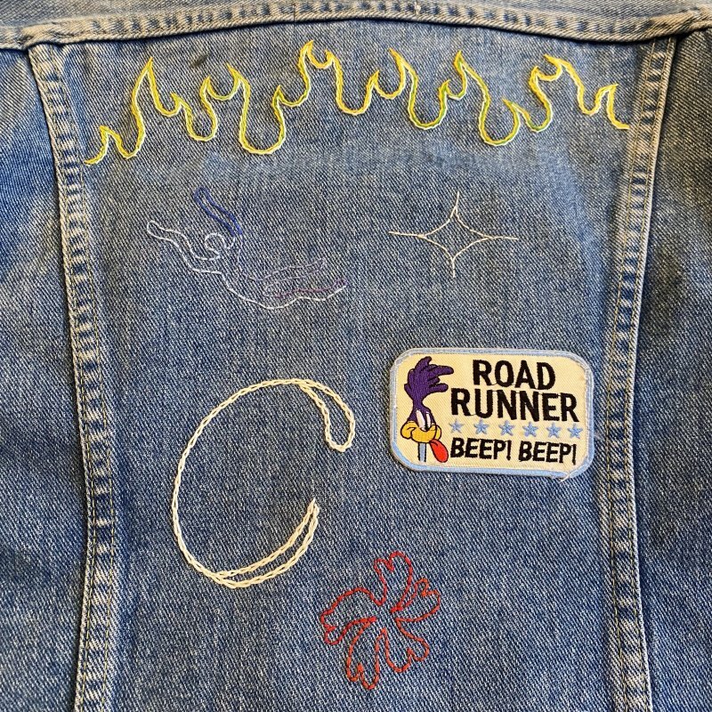 画像4: 【Wiz&Witch×KEEN KEEN】ONE OFF EMBROIDERY DENIM JACKET / OS (4)